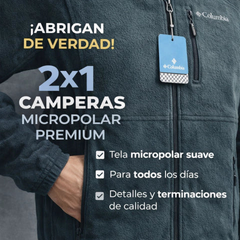 2x1 Campera Micropolar Premium Columbia