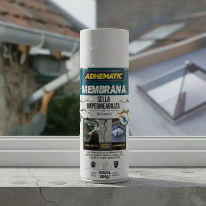 ADHEMATIC Spray Sellador Impermeable ¡Adios goteras y grietas sella todoo!