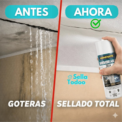 ADHEMATIC Spray Sellador Impermeable ¡Adios goteras y grietas sella todoo!